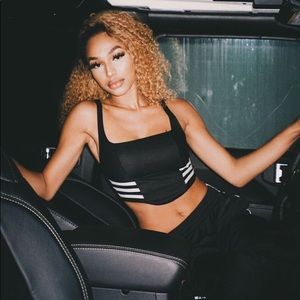 adidas bustier top by the iconic Frankie’s vintage, reworked from adidas apparel